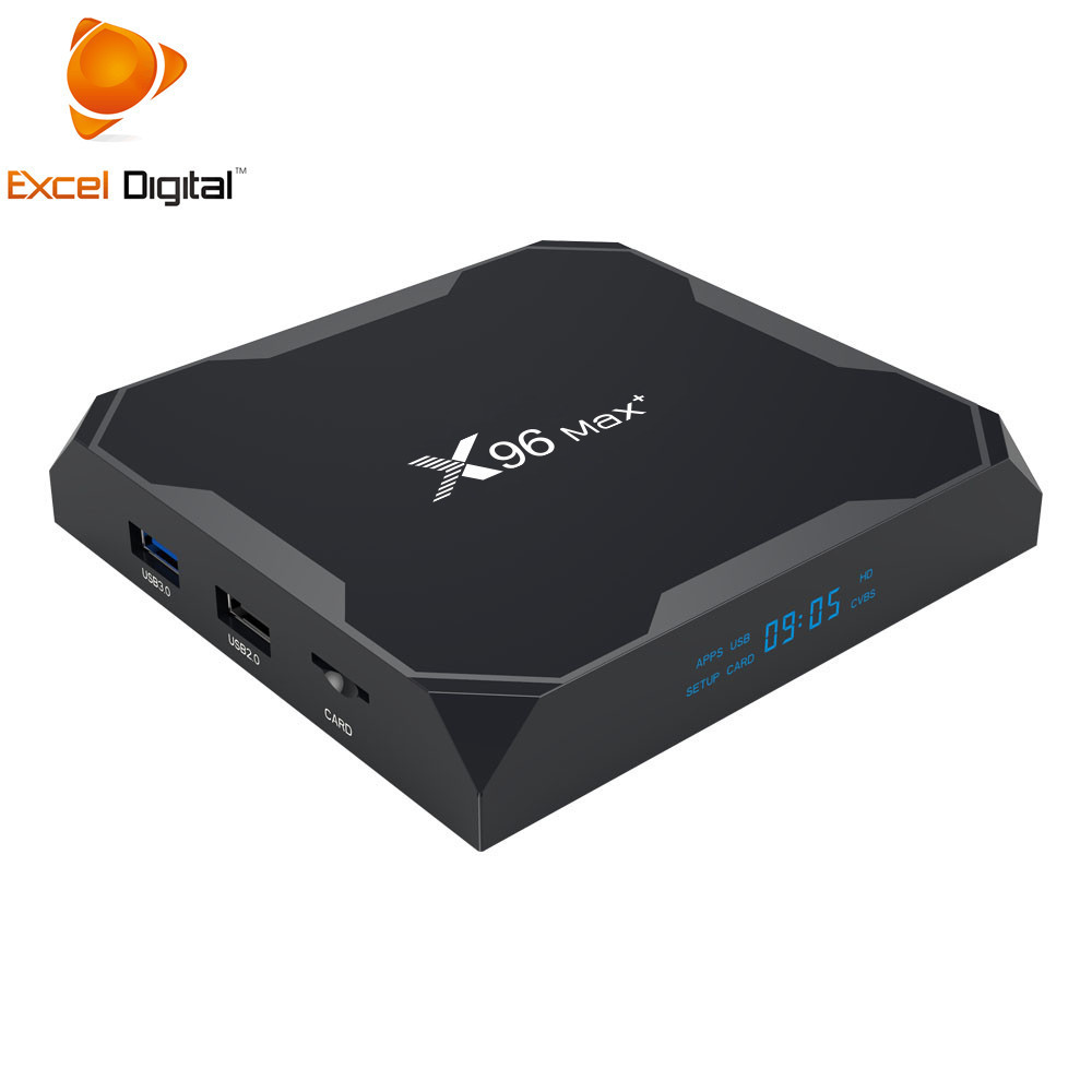 2020 8K Tv Box Amlogic S905X3 Chipset Android 9.0 Dual Band Wifi LAN 1000M Android tv box 4K X96 MAX+