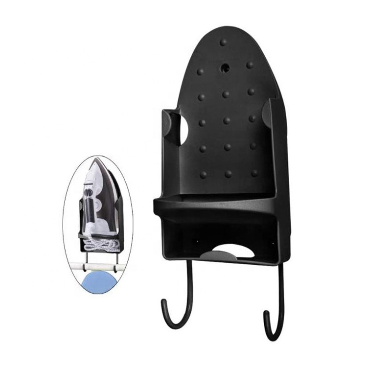 Hotel heat-resistant best plastic steam iron holder for hotel Ironing Board Hanger Holder With hook up For Clothing Iron - Wall