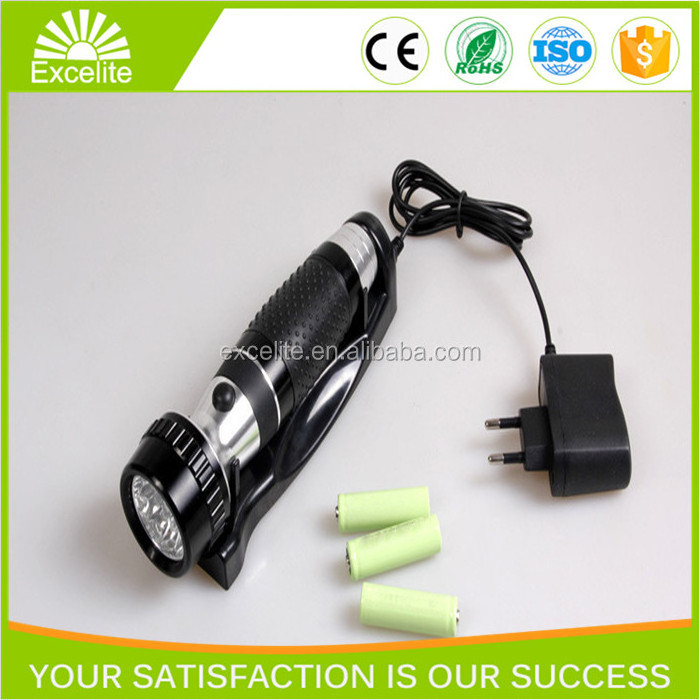 Hot Sale 13LED Aluminum Rechargeable  Firefighting wall mounted emergency hotel torch flashlight