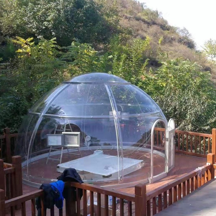 Hot SellingTransparent Geodesic Domes Clear Pc Dome Prefab Acrylic Geodesic Dome Tents