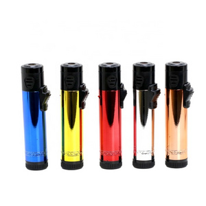 Powerful adjustable gas torch burner Jet flame  Metal   lighter    ex-2395 blue flame  torch lighter