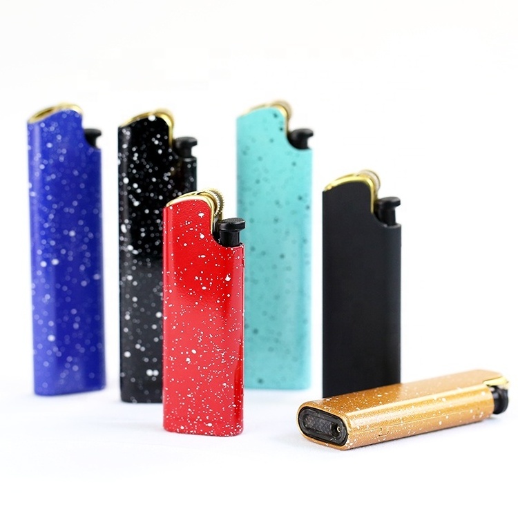 Wholesale Cheap Novelty Slim Refillable Butane Gas Flint Cigarette metal  wheel Lighter EX-2322big