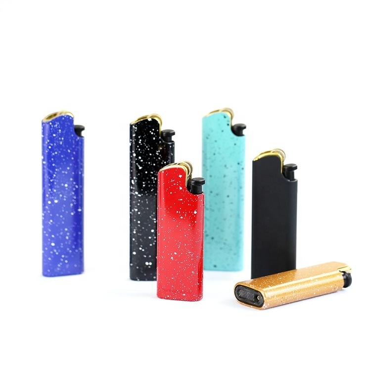 Wholesale Cheap Novelty Slim Refillable Butane Gas Flint Cigarette metal  wheel Lighter EX-2322small