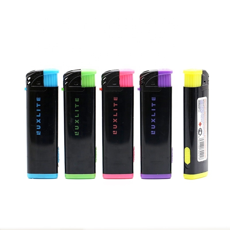 plastic lighter with LED  electronic  gas lighters EX-2151S torch lighter