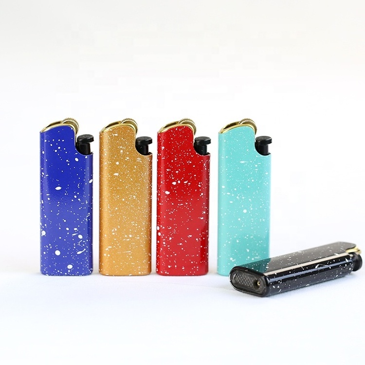 Wholesale Cheap Novelty Slim Refillable Butane Gas Flint Cigarette metal  wheel Lighter EX-2322small