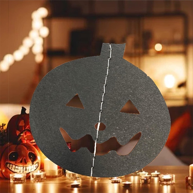 New Halloween paper decorative bar atmosphere props skeleton bat string pendant Halloween party decoration