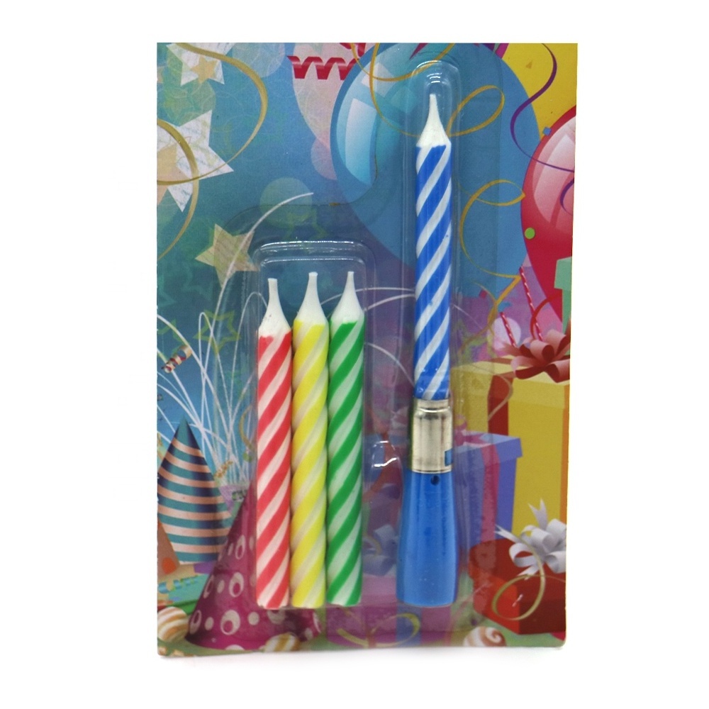 Best quality flashing LED candle for cake Threaded music electronic candle Mini Color Threaded Birthday Candle