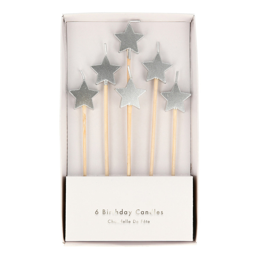 Candle party supplies cake baking dessert decoration Birthday candle gift home decoration star shape handmade candle