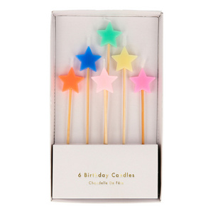 Candle party supplies cake baking dessert decoration Birthday candle gift home decoration star shape handmade candle