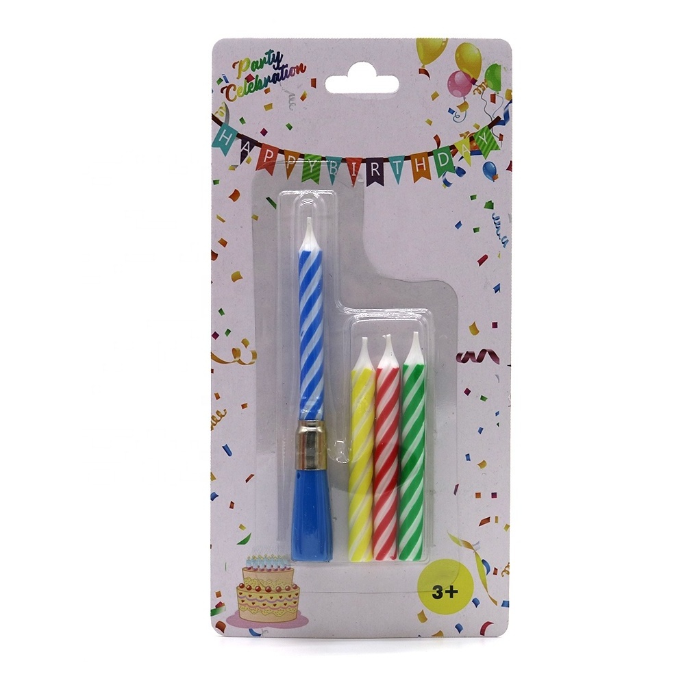 led light candle battery operated Long screw thread electronic party decoration birthday candles