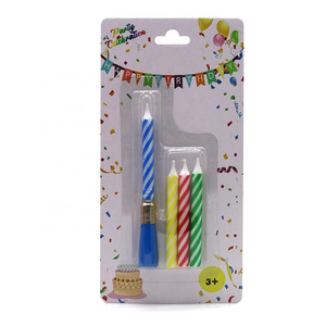 led light candle battery operated Long screw thread electronic party decoration birthday candles