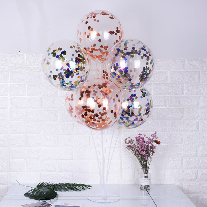 Oversized latex transparent balloon wedding party ornament Confetti Balloon Sequin latex for Party Wedding Birthday Decorations