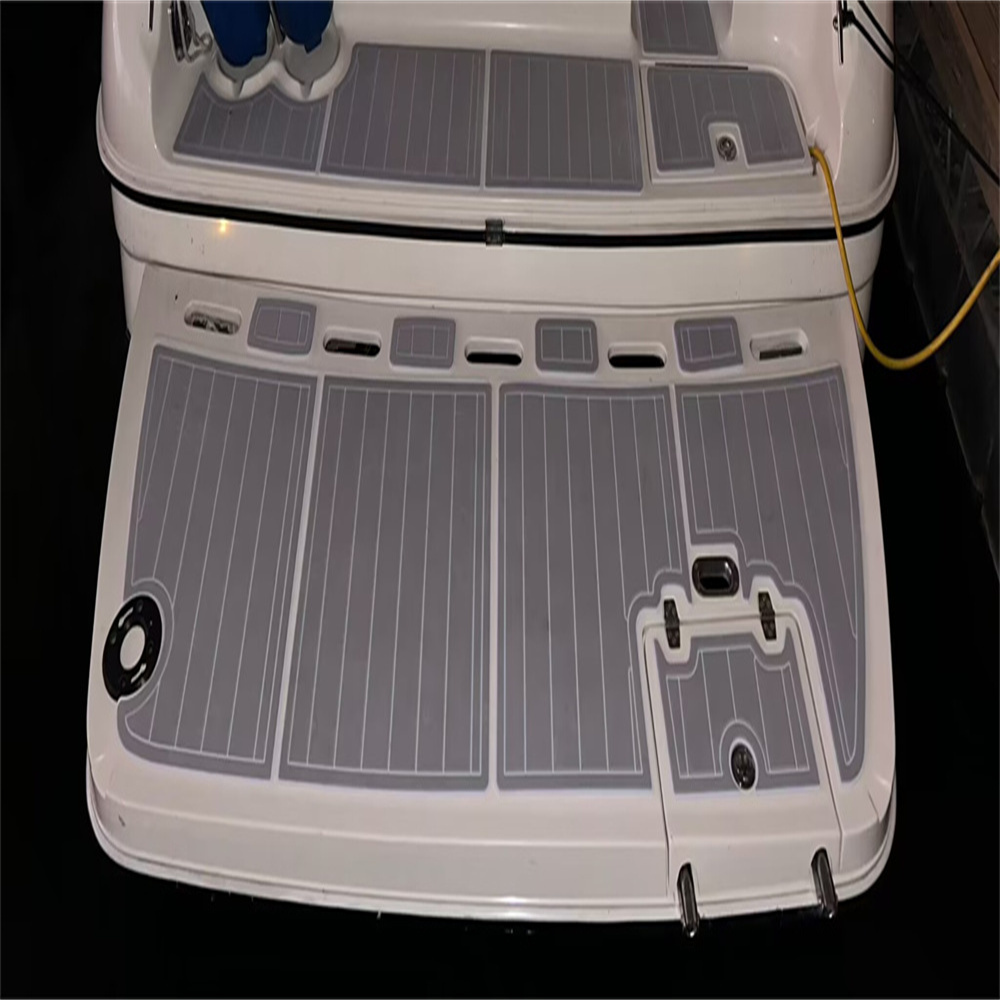 2001 Regal 2960 Swim Platform Step Pad Boat EVA Foam Faux Teak Deck Floor Mat Backing Adhesive SeaDek Gatorstep Style Floor