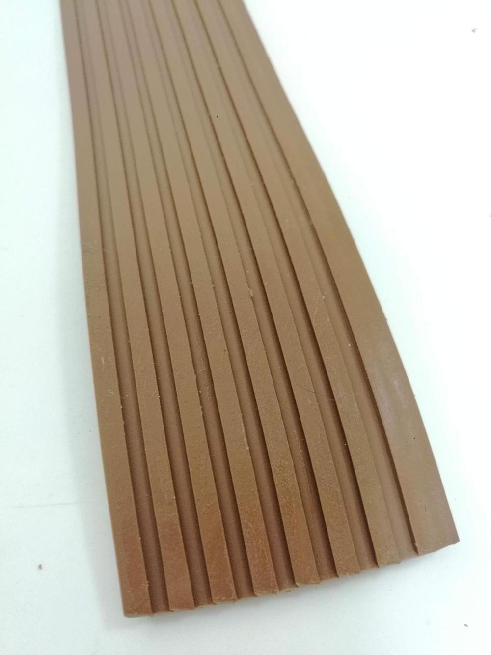 Boat Marine Yacht Synthetic PVC White Caulking Stripes Teak Decking Border Trim With Beveled Edge 50mm*5mm*25 Meter