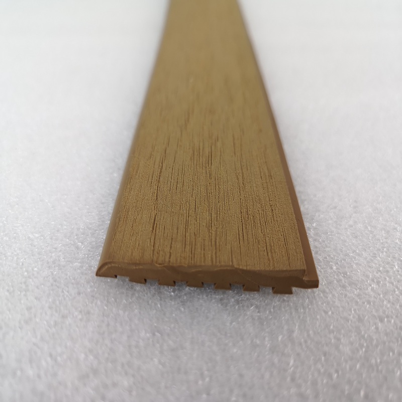 Boat Marine Yacht Synthetic PVC No Caulking Stripes Teak Decking Border Trim With Beveled Edge 50mm*5mm*25 Meter