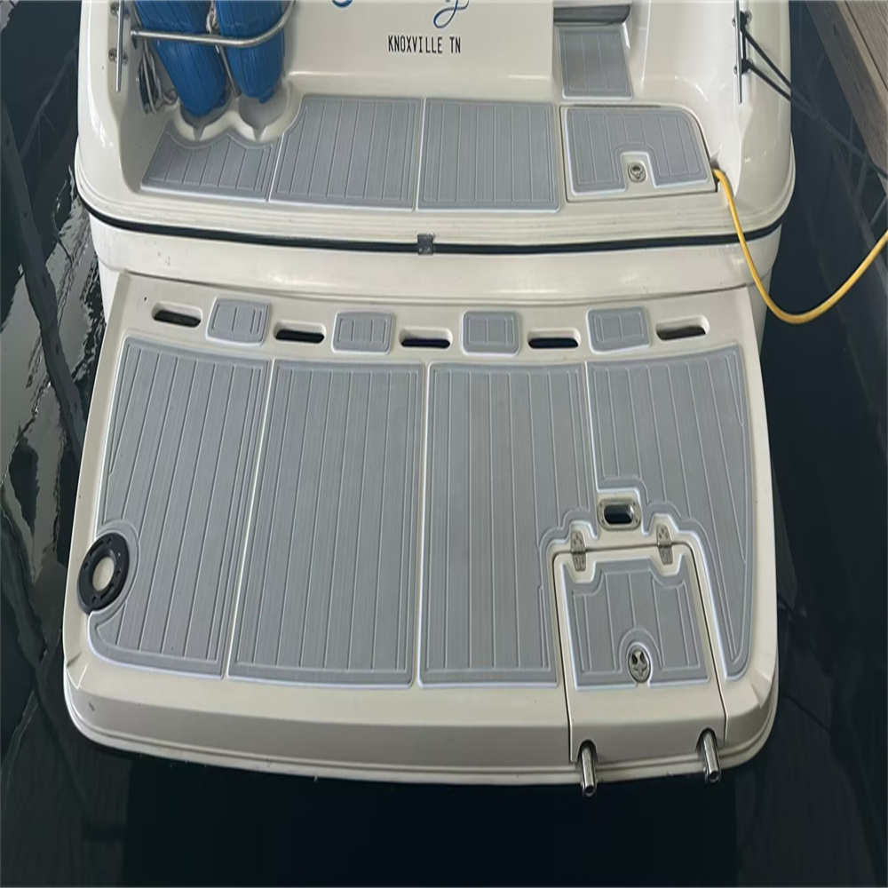 2001 Regal 2960 Swim Platform Step Pad Boat EVA Foam Faux Teak Deck Floor Mat Backing Adhesive SeaDek Gatorstep Style Floor