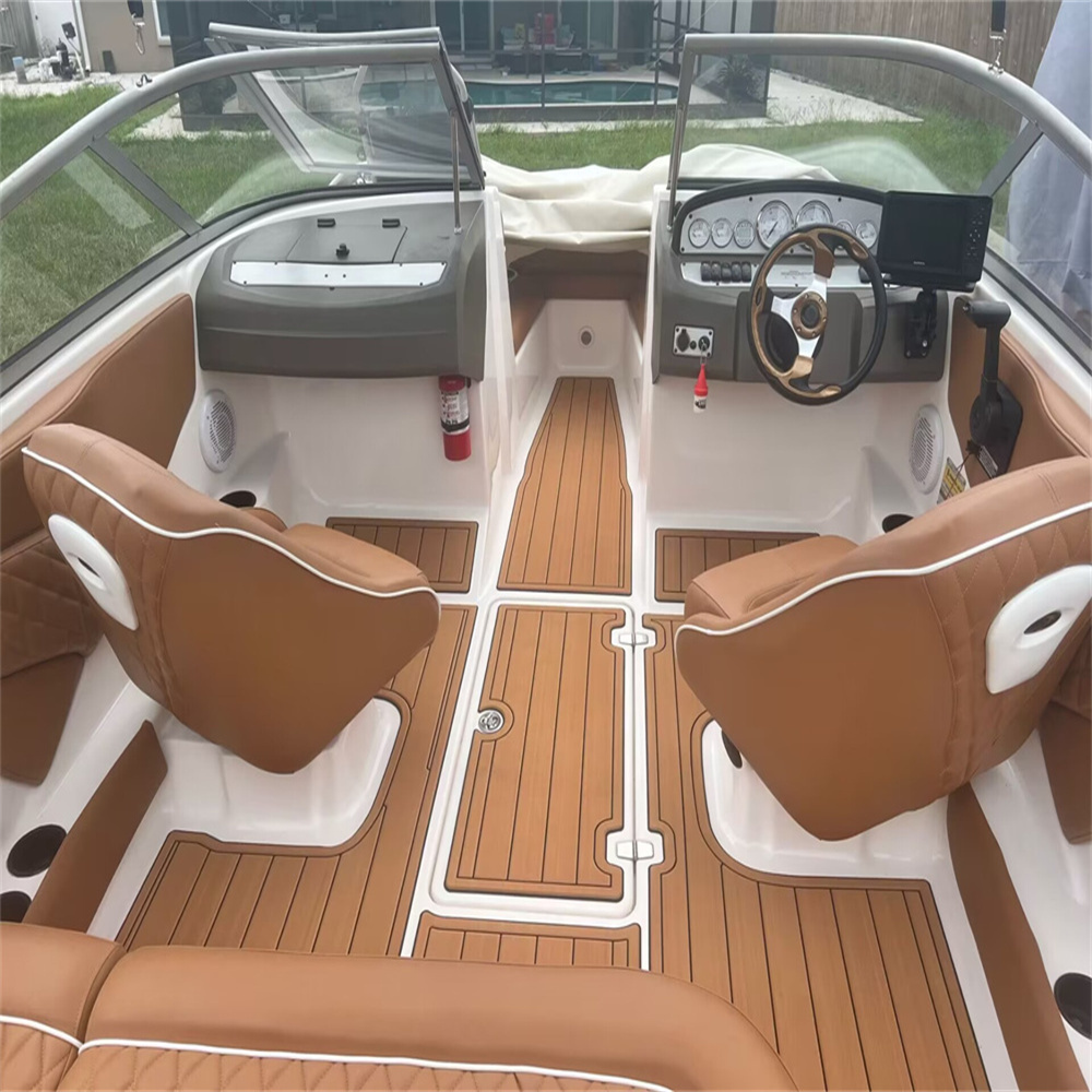 2001 Regal 1900 LE Swim Platform Cockpit Pad Boat EVA Foam Teak Deck Floor Mat Backing Adhesive SeaDek Gatorstep Style Floor