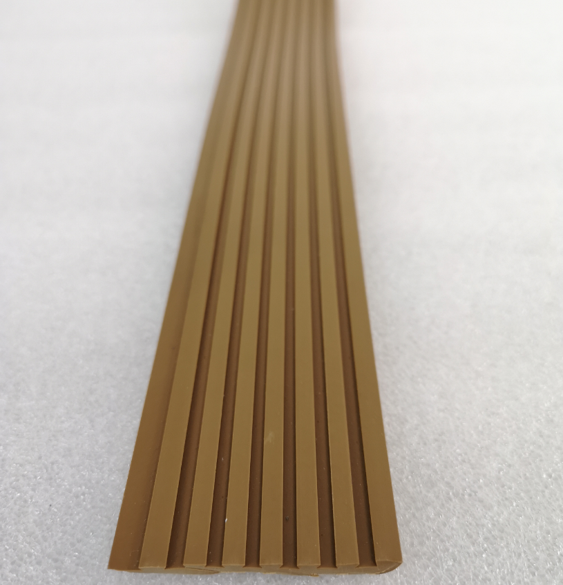 Boat Marine Yacht Synthetic PVC No Caulking Stripes Teak Decking Border Trim With Beveled Edge 50mm*5mm*25 Meter