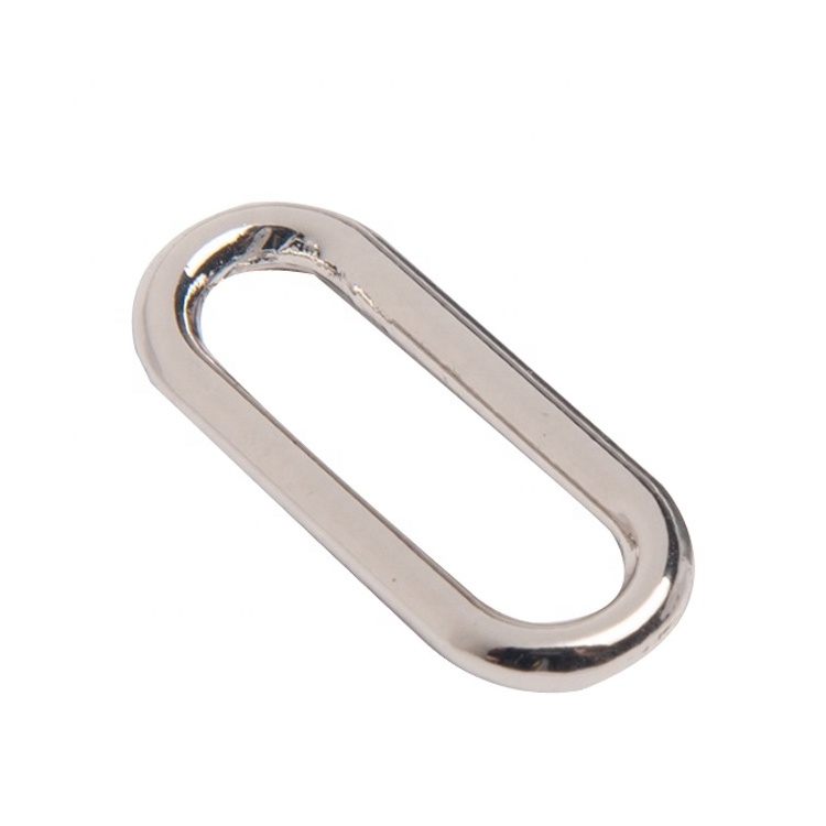 Zinc alloy metal oval ring for bag Accessories