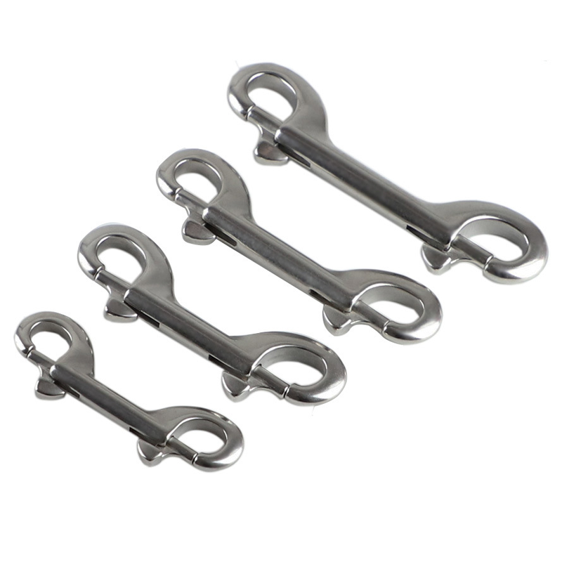 Stainless Steel 316 Scuba Diving Clips Double Ended Bolt Snap Hooks for dog leash