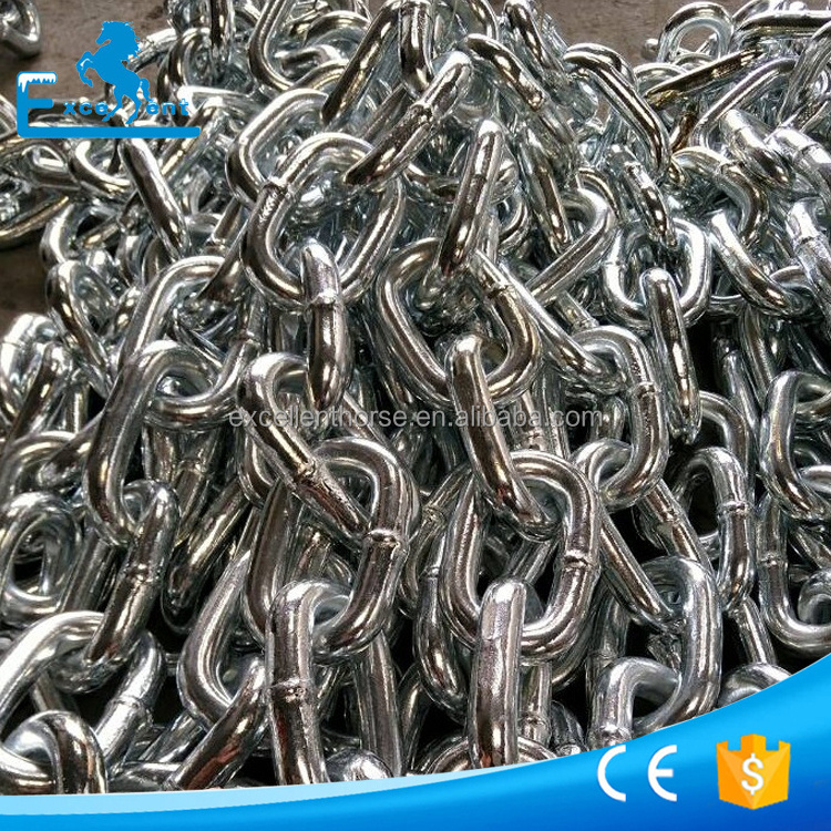 Zinc Galvanized Metal Welded Short Link Chain for lifting