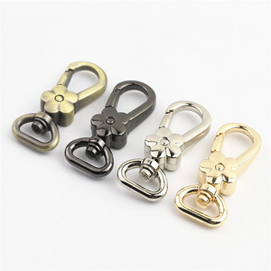 13mm Flower Shape Swivel Clasp Keyring Lobster Handbag Hardware Accessories Bag Snap Hook