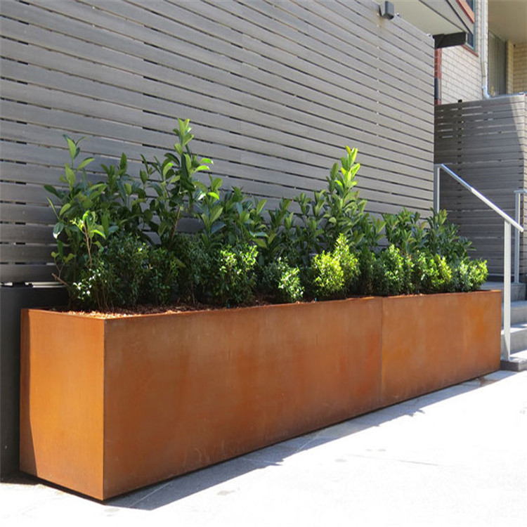 Customized Large Corten Steel Plater Bulk Flower Pots