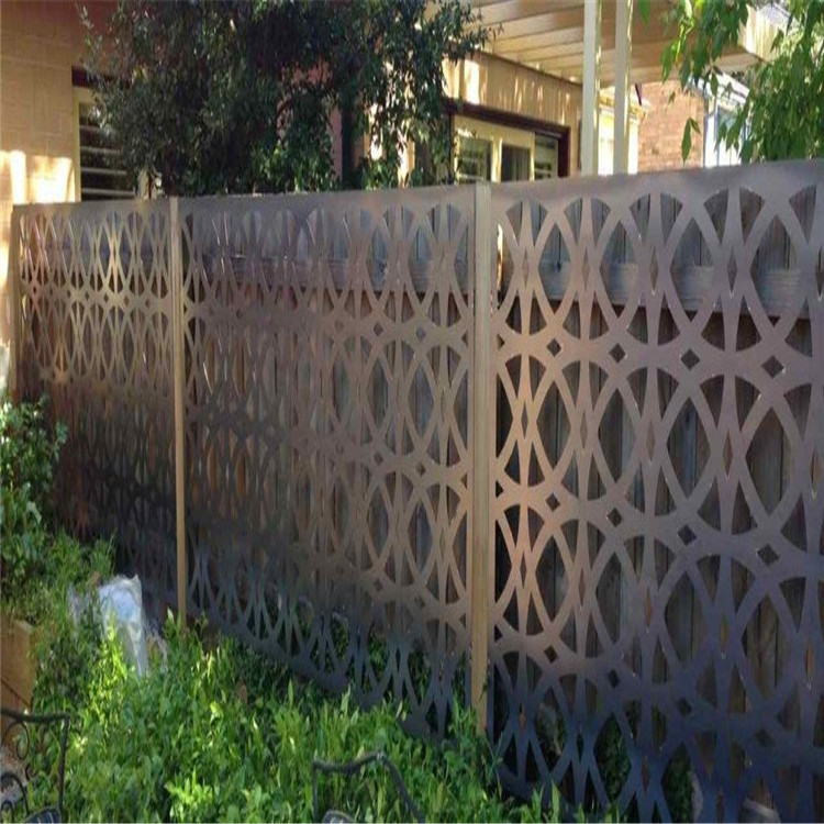 Customized stainless steel decorative garden fence privacy metal outdoor screen panels partition walls