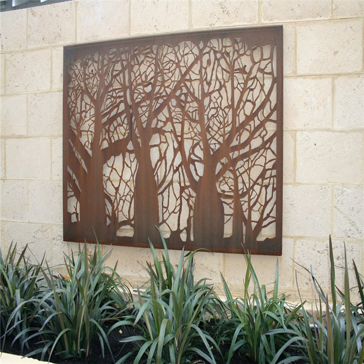 outdoor living laser cut metal privacy screen