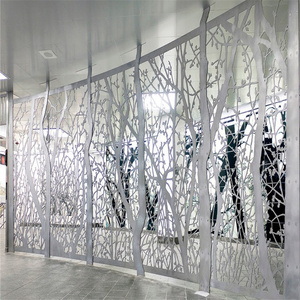 Free Drawing Laser Cut Room Divider Decorative Fence Panels Aluminum Metal Screen Partition