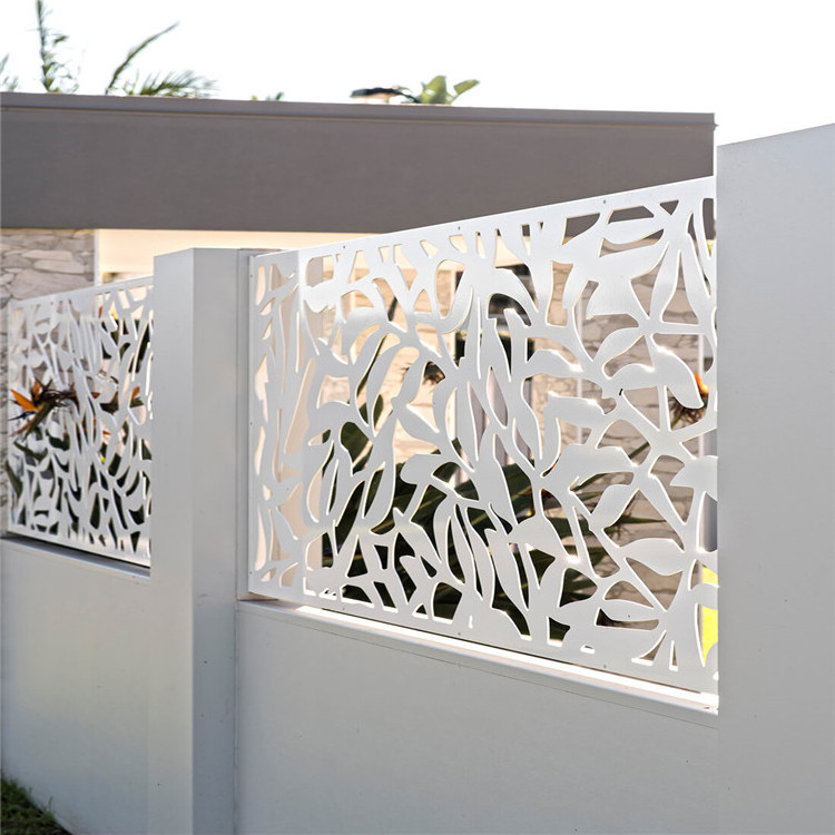 Customized stainless steel decorative garden fence privacy metal outdoor screen panels partition walls