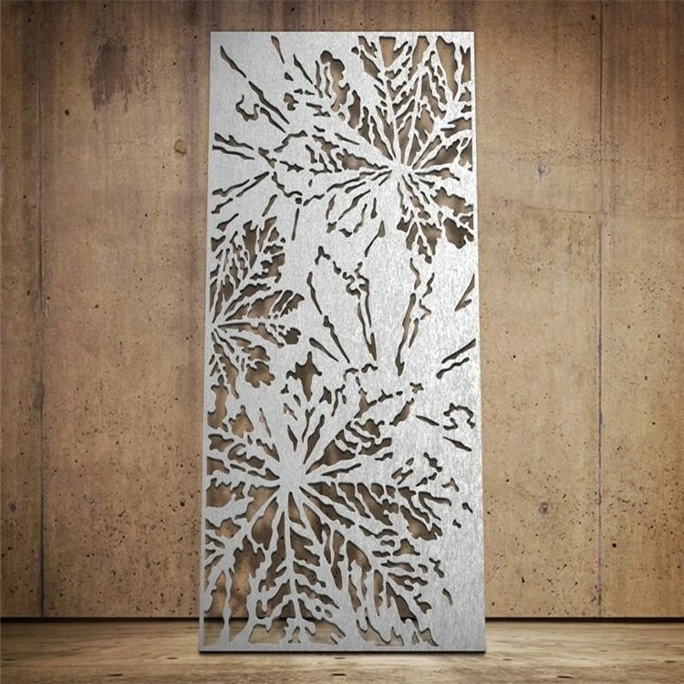 Laser Cut Decorative Accept Custom Outdoor Indoor Privacy Art Metal Screen Panels Decorative Garden Screens