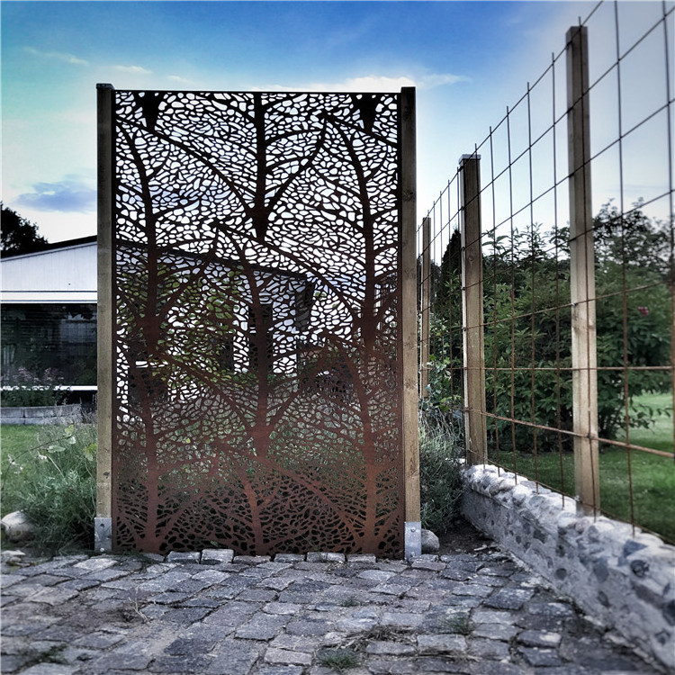 outdoor living laser cut metal privacy screen