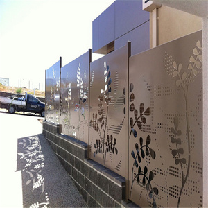 Hot sale Custom decorative laser cut aluminum panels /fence fences