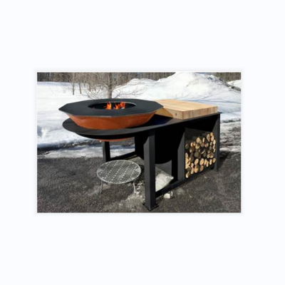 High quality 22.5" Multifunction Outdoor barbecue Fire Pit table wood burning Camping Commercial manufacture BBQ Grill