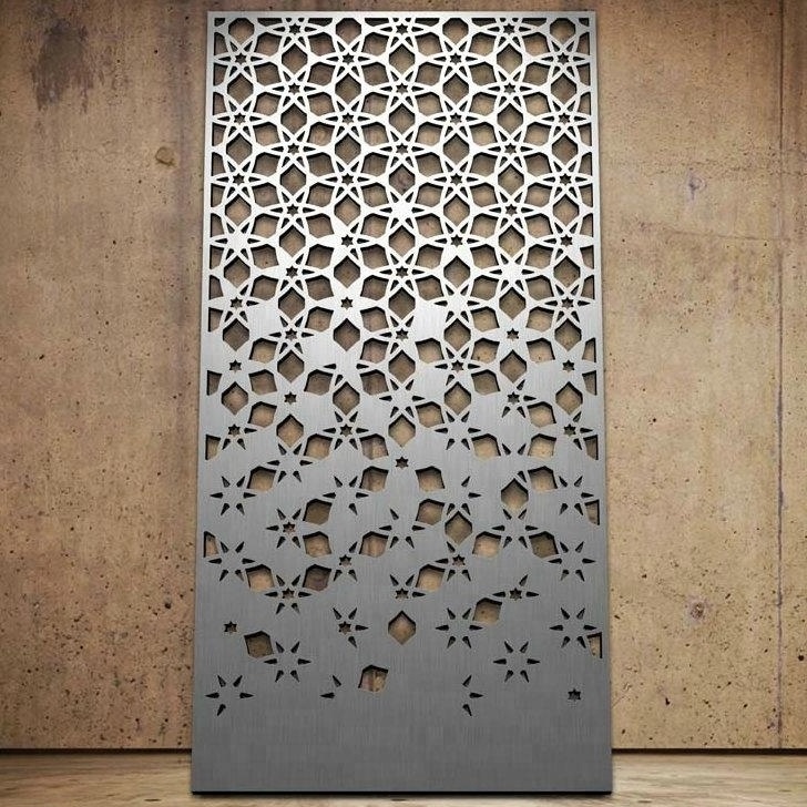 Laser Cut Decorative Accept Custom Outdoor Indoor Privacy Art Metal Screen Panels Decorative Garden Screens