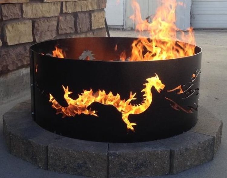 Outdoor Multi-function fire bowl fire globe fire pit ring