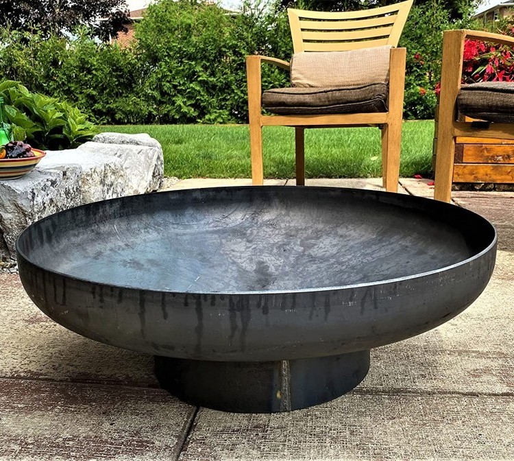 Outdoor Wood Burning Big Fire Pit Steel Fire Bowl