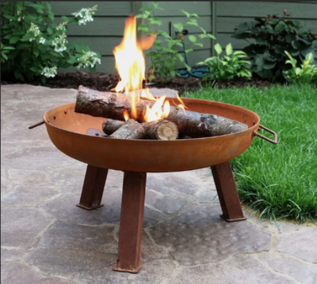 Fire Bowl outdoor gas fire pit corten steel fire pit table