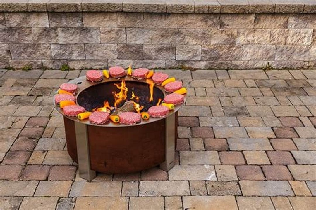 ZHUOYUE manufactures camping barbecue brazier wood burning brazier cauldron barbecue garden furniture fire pit