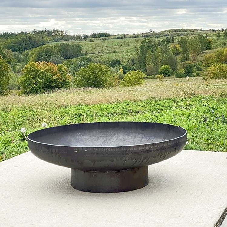 Outdoor Wood Burning Big Fire Pit Steel Fire Bowl