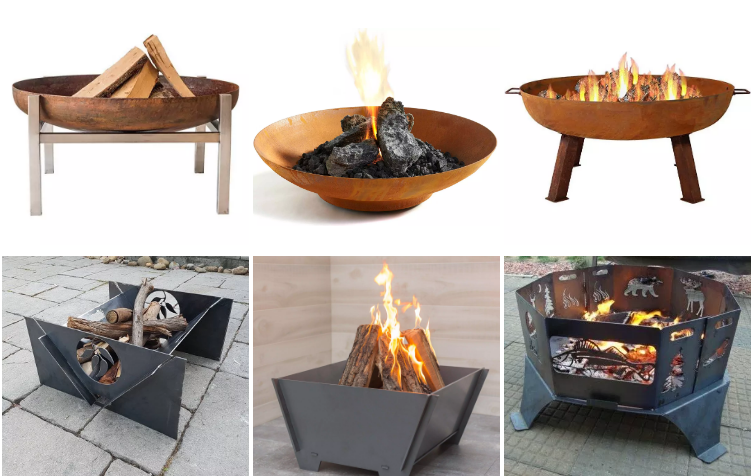 High Quality Outdoor Cooking BBQ Steel Fire Pit Brazier for Sale fire pit  outdoor fireplace  wood burning portable fire pit