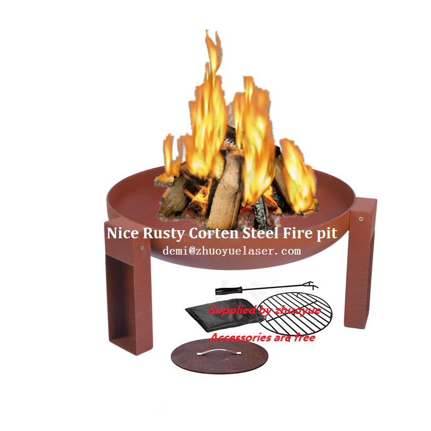 High Quality Outdoor Cooking BBQ Steel Fire Pit Brazier for Sale fire pit  outdoor fireplace  wood burning portable fire pit