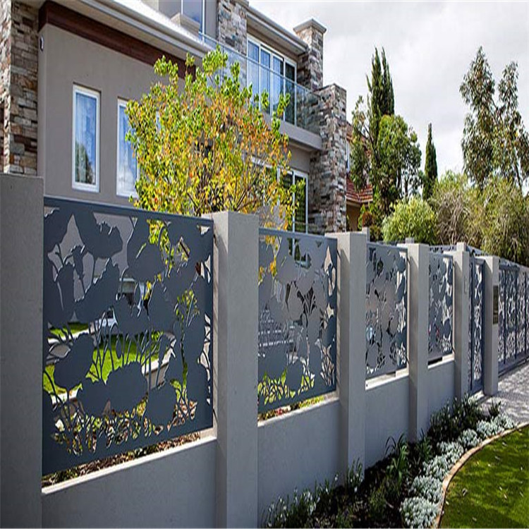 Hot sale Custom decorative laser cut aluminum panels /fence fences