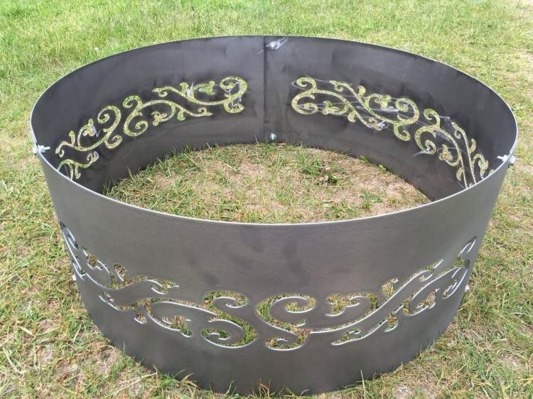 Outdoor hot sale USA 36 inch metal fire pit ring for wood burning