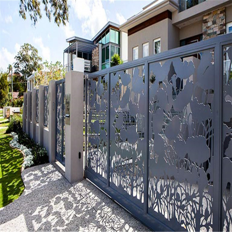 Hot sale Custom decorative laser cut aluminum panels /fence fences