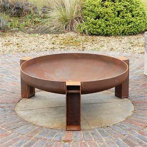 Customized fire pit outdoor  naturally rusty brazier portable bbq brazier grills