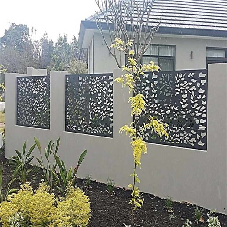 Decorative Laser Cut Metal Fencing Panels Outdoor Privacy Screen