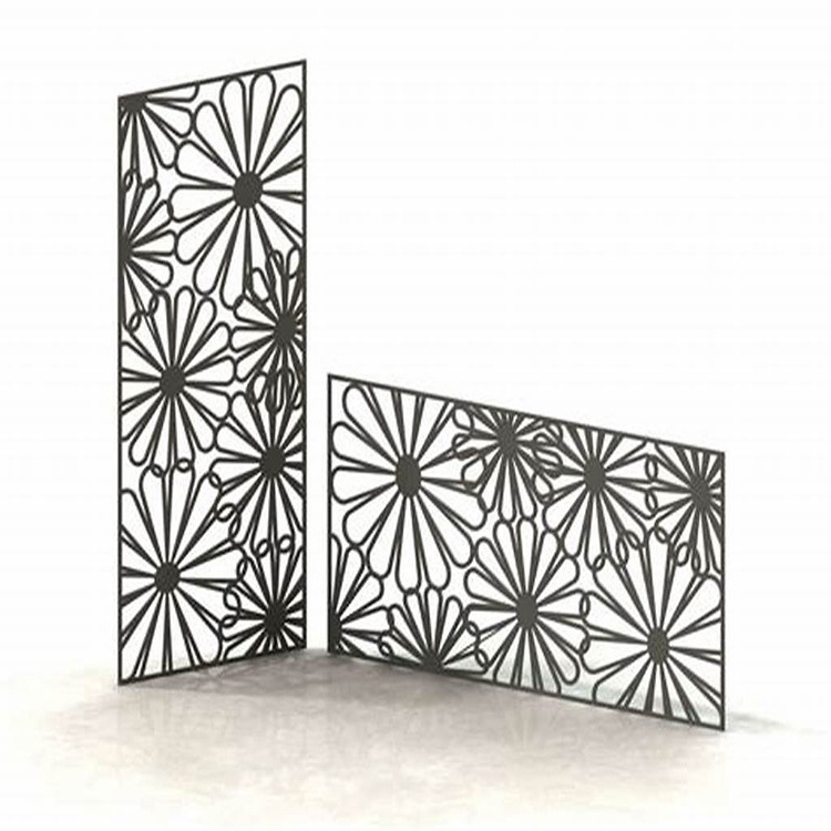 Laser Cut Decorative Accept Custom Outdoor Indoor Privacy Art Metal Screen Panels Decorative Garden Screens