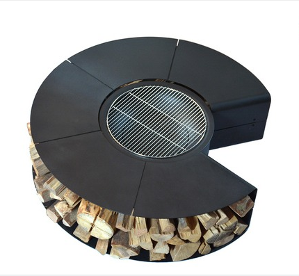 Large Outdoor powder coating Steel Fire Pit Portable Wood Burning Smokeless Fire Pit